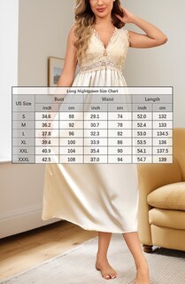 Foto 4 | Foto 4 | Camisón Alcea Rosea Para Mujer Seda Satén Y Encaje Color Champán - Venta Internacional.