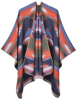 Foto 1 | Foto 1 | Poncho Pameila Para Mujer De Viaje A Cuadros Con La Parte Delantera Abierta De Shawl Wraps - Venta Internacional.
