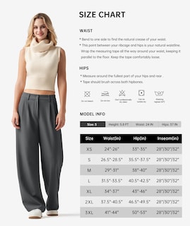 Foto 6 | Foto 6 | Pantalones De Trabajo Willit De Pierna Ancha Y Cintura Alta Con Bolsillos Para Mujer - Venta Internacional.