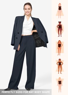 Foto 6 | Foto 6 | Pantalones De Trabajo Willit De Pierna Ancha Y Cintura Alta Para Mujer Color Gris Talla L - Venta Internacional.