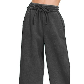 Foto 5 | Foto 5 | Pantalones Deportivos Ainangua Acid Wash Palazzo Para Mujer Color Negro - Venta Internacional.