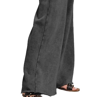 Foto 6 | Foto 6 | Pantalones Deportivos Ainangua Acid Wash Palazzo Para Mujer Color Negro - Venta Internacional.