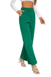 Foto 5 | Foto 5 | Pantalones Anchos Funyyzo Pantalones De Negocios De Cintura Alta Para Mujer - Venta Internacional.