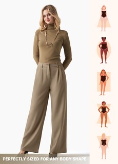 Foto 5 | Foto 5 | Pantalones De Trabajo Willit De Pierna Ancha Y Cintura Alta Para Mujer Talla S - Venta Internacional.