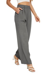 Foto 5 | Foto 5 | Pantalones Anchos Funyyzo Pantalones De Negocios De Cintura Alta Para Mujer - Venta Internacional.