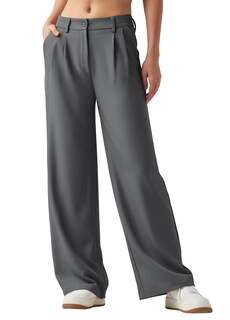 Foto 1 | Foto 1 | Pantalones De Trabajo Willit De Pierna Ancha Y Cintura Alta Para Mujer Color Gris Tinta S - Venta Internacional.