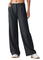 Pantalones De Trabajo Willit  Pierna Ancha  Cintura Alta  Gris Acero  Para Mujer - Venta Internacional.