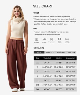 Foto 6 | Foto 6 | Pantalones De Trabajo Willit De Pierna Ancha Y Cintura Alta Para Mujer Color Óxido Xl - Venta Internacional.