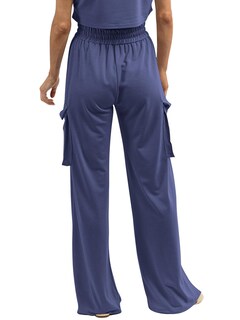 Foto 6 | Foto 6 | Pantalones Cargo De Pierna Ancha Peiara 2025 Para Mujer Color Azul Marino - Venta Internacional.