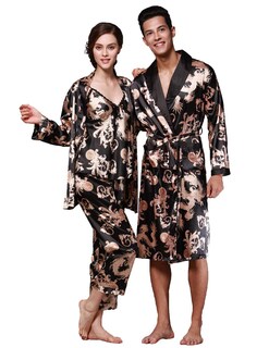 Foto 4 | Foto 4 | Albornoz Zuevi Para Hombre Kimono Satinado Y Manga Larga Modelo Dragon - Venta Internacional.