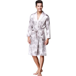Foto 1 | Foto 1 | Albornoz Zuevi Bata Tipo Kimono Satinado De Manga Larga Para Hombre Color Gris Xl - Venta Internacional.