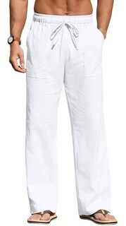 Foto 1 | Foto 1 | Pantalones Sailwind Para Hombre  Casual  Lino  Cintura Elástica  Color Blanco - Venta Internacional.