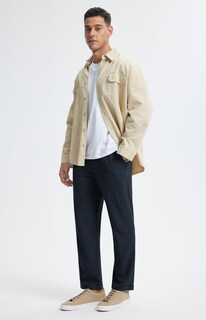 Foto 6 | Foto 6 | Pantalones Libin Para Hombre Algodón Y Lino Color Azul Marino Talla L - Venta Internacional.