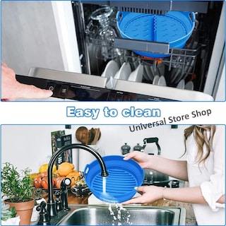 Foto 6 | Foto 6 | Cesta Separadora De Silicona Para Horno Color Azul Con Separador - Venta Internacional.