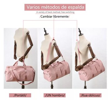 Foto 2 | Foto 2 | Bolsa Deportiva De Alta Capacidad Para Hombre Y Mujer Rosa - Venta Internacional.