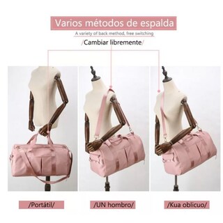 Foto 2 | Foto 2 | Bolsa Deportiva De Alta Capacidad Para Hombre Y Mujer Rosa - Venta Internacional.