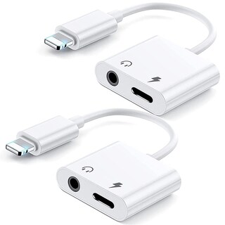 Foto 1 | Foto 1 | Adaptador De Auriculares Msurty Paquete De 2 Unidades Lightning A Audio Aux De 3 5 Mm - Venta Internacional.