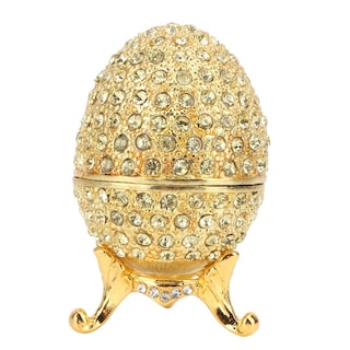 Foto 6 | Foto 6 | Estuche Para Joyas Hztyyier Pintado A Mano  Vintage  Color Dorado Fabergé - Venta Internacional.