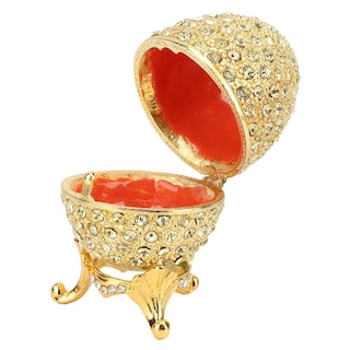 Foto 7 | Foto 7 | Estuche Para Joyas Hztyyier Pintado A Mano  Vintage  Color Dorado Fabergé - Venta Internacional.