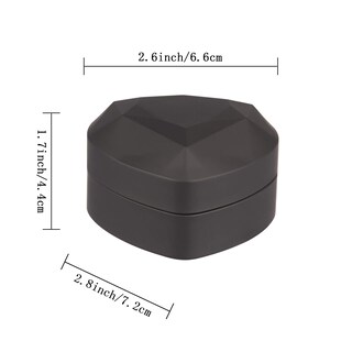 Foto 3 | Foto 3 | Joyero Con Forma De Corazón Y Funda De Terciopelo Con Luz Led Color Negro - Venta Internacional.