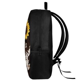 Foto 7 | Foto 7 | Mochila Con Estampado De Girasoles Y Vacas De Howilath De 17 Pulgadas Con Soporte Para Botellas - Venta Internacional.