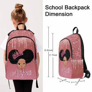 Foto 4 | Foto 4 | Mochila Myphotoprint Custom Afro Pop Queen De Nailon Impermeable - Venta Internacional.