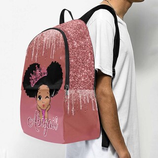 Foto 7 | Foto 7 | Mochila Myphotoprint Custom Afro Pop Queen De Nailon Impermeable - Venta Internacional.