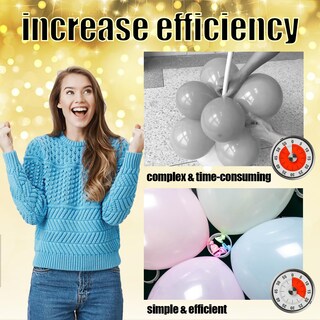 Foto 3 | Foto 3 | Pinzas Para Anillos Con Globos Jinuphion Para Soporte De Globos Columnas O Arcos - Venta Internacional.