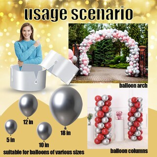 Foto 6 | Foto 6 | Pinzas Para Anillos Con Globos Jinuphion Para Soporte De Globos Columnas O Arcos - Venta Internacional.