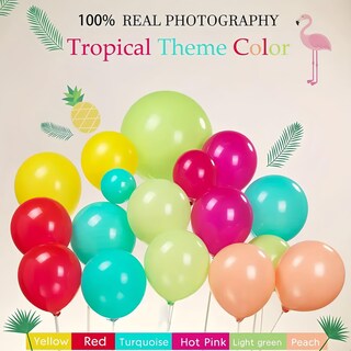 Foto 4 | Foto 4 | Kit De Guirnaldas Con Globos Maznyu Con Temática Hawaiana 129 Piezas - Venta Internacional.