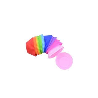 Foto 1 | Foto 1 | Juego De 12 Moldes Multicolores De Silicona Para Magdalenas - Venta Internacional.
