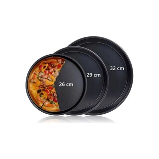 Foto 1 | Foto 1 | Paquete De 3 Moldes Redondos Para Pizza  26 Cm  29 Cm  32 Cm - Venta Internacional.
