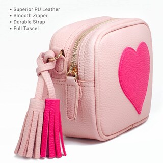 Foto 4 | Foto 4 | Monedero Bandolera Mymazn Para Niñas Y Mujeres Piel Rosa Italia - Venta Internacional.