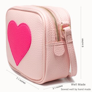 Foto 5 | Foto 5 | Monedero Bandolera Mymazn Para Niñas Y Mujeres Piel Rosa Italia - Venta Internacional.