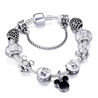 Foto 1 | Foto 1 | Pulsera Miadeal Con Diseño De Ratón Con Dibujos Animados De Pandora Diy Color Negro - Venta Internacional.