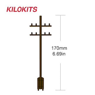 Foto 2 | Foto 2 | Kits De Modelos Kilokits: Postes De Telégrafo A Escala 1/35 5 Unidades Segunda Guerra Mundial - Venta Internacional.