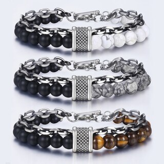 Foto 4 | Foto 4 | Brazalete Trendsmax Natural Con Forma De Mapa Único Para Hombre Acero Inoxidable - Venta Internacional.