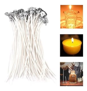 Foto 6 | Foto 6 | Mecha Para Velas Con 100 Piezas Y Lengüetas Para Mecha Mechas Enceradas - Venta Internacional.
