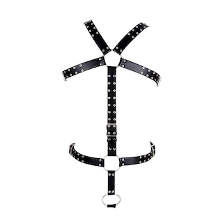 Foto 1 | Foto 1 | Body Harness Bbohss Para Hombre Diseño Punk Piel Sintética Con Forma De Jaula Color Negro - Venta Internacional.