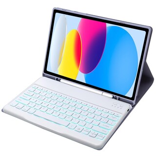 Foto 3 | Foto 3 | Funda Con Teclado Para Samsung Galaxy Tab S9+/s9 Fe+ 12.4'' 2023 Púrpura - Venta Internacional.