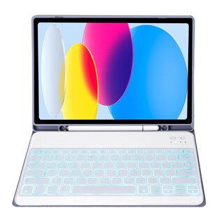 Foto 6 | Foto 6 | Funda Con Teclado Para Samsung Galaxy Tab S9+/s9 Fe+ 12.4'' 2023 Púrpura - Venta Internacional.
