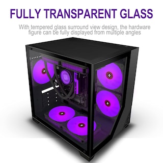 Foto 6 | Foto 6 | Funda Para Pc Kediers C770 Micro Atx Tower Con 7 Ventiladores Argb Y Cristal - Venta Internacional.
