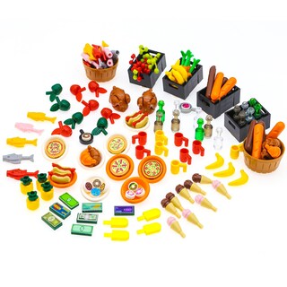 Foto 1 | Foto 1 | Toy Bloxbrix City-friends Ladrillos Y Comida 180 Unidades Con Extra - Venta Internacional.