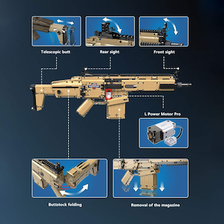 Foto 4 | Foto 4 | Kit Modelo Gun Lingxuinfo 1406+pcs 1:1 Shooting Blaster - Venta Internacional.