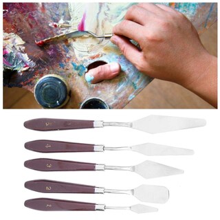 Foto 4 | Foto 4 | Juego De Cuchillos De Pintura Heepdd 5 Piezas Para Lienzo Al Óleo Y Acrílico - Venta Internacional.