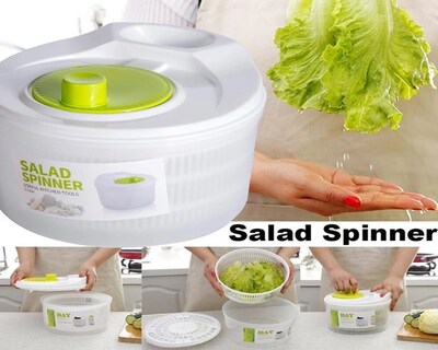 Foto 2 | Foto 2 | Centrifugadora Secadora De Verduras De Plástico Verde De 3 Litros - Venta Internacional.