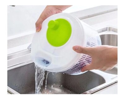 Foto 3 | Foto 3 | Centrifugadora Secadora De Verduras De Plástico Verde De 3 Litros - Venta Internacional.