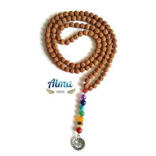 Foto 1 | Foto 1 | Collar Japa Mala Seed Rudraksha De 108 Cuentas Con Colgante De Cuarzo - Venta Internacional.