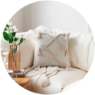 Foto 4 | Foto 4 | Funda De Cojín Decorativa Diseño Marroquí 45 X 45 Cm Poliéster - Venta Internacional.