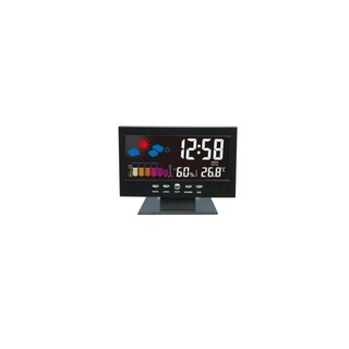 Foto 1 | Foto 1 | Reloj Despertador Termómetro Pantalla Lcd A Color Alimentado Por Usb - Venta Internacional.